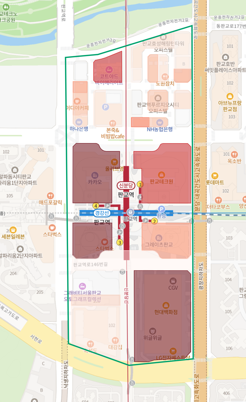 판교역 중심 상권 분석 리포트